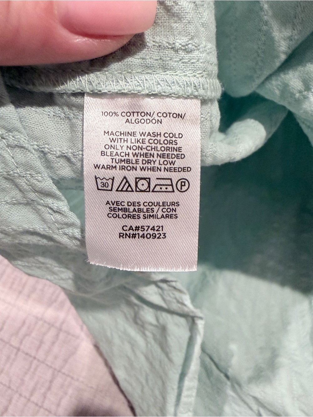 LOFT Mint Green Ruffled Pintuck Button-Down Blouse - Picture 6 of 9